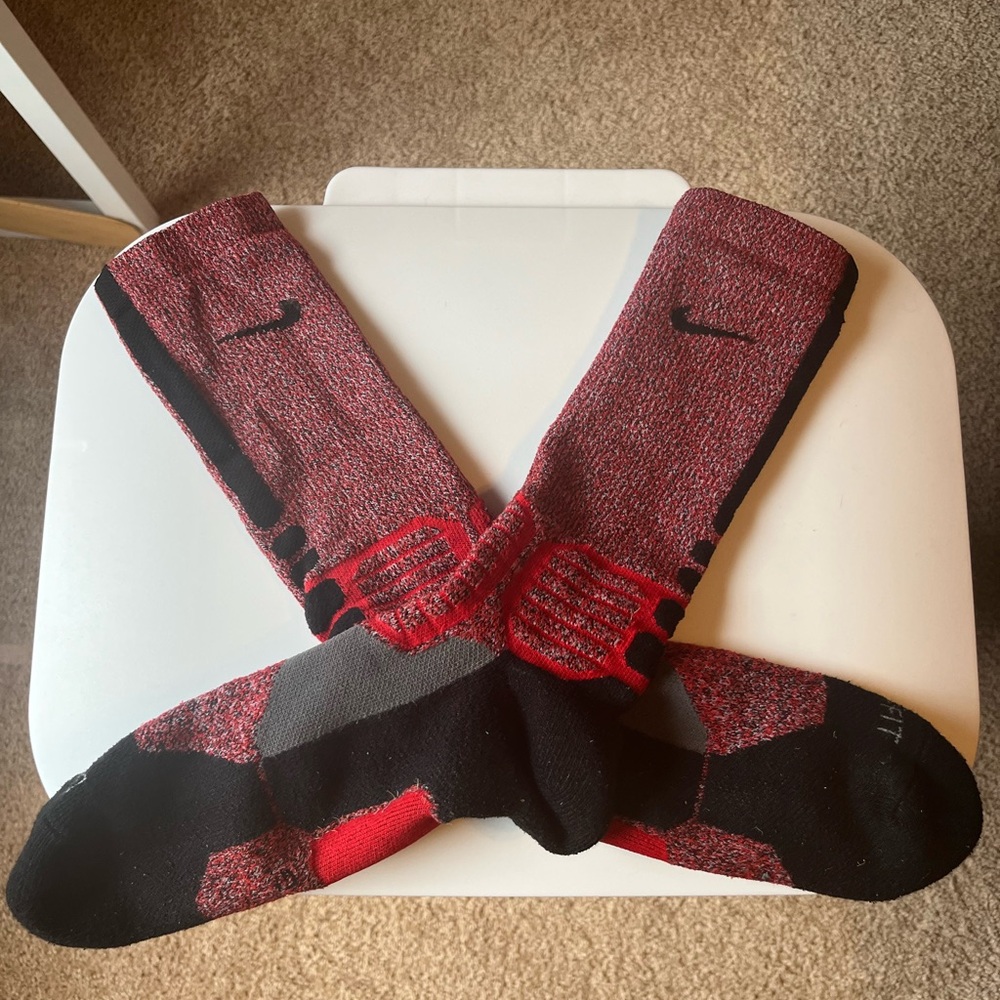 Nike Elite Socks - Red/Black/White